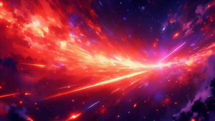 Fototapeta premium anime wallpaper abstract illustration background.