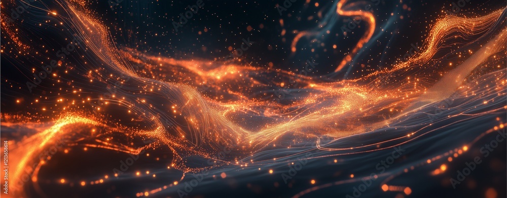 Poster futuristic digital background with technology and data