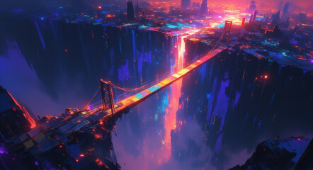 anime wallpaper abstract illustration background.