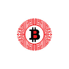 Obraz premium Stunning Vector Art of Bitcoin Modern Crypto Design for Digital Assets
