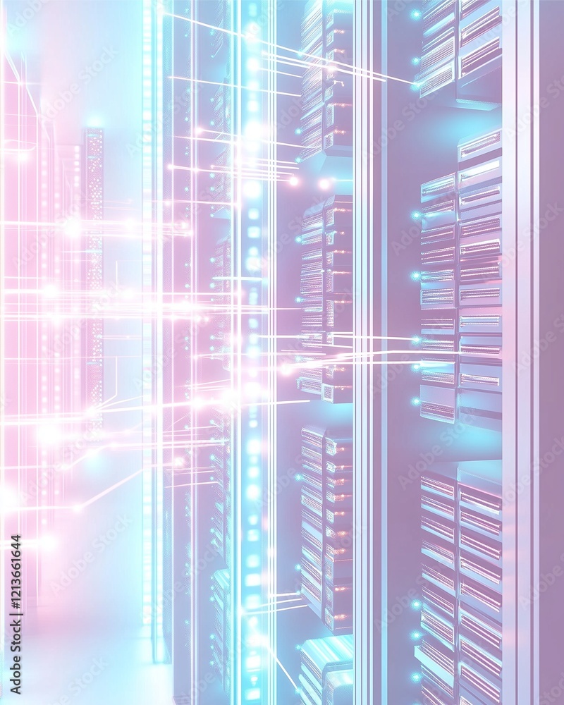 Poster futuristic digital background with technology and data