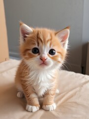 A Adorable Kitten from Home