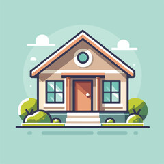 vector image of house design