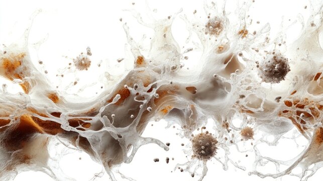 A microscopic view of lymphocytes interacting within a lymphatic channel, highlighted by realistic textures, on a clean white background.