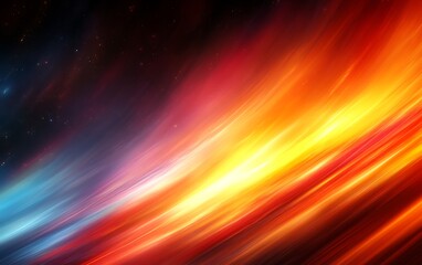 Obraz premium Abstract swirling fiery cosmic nebula.