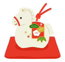 午の土鈴　置物