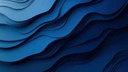 Fototapeta premium A minimalist deep blue background with a gradient that transitions from a rich navy tone to a lighter, vibrant blue hue