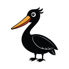 a pelican vector illustration 