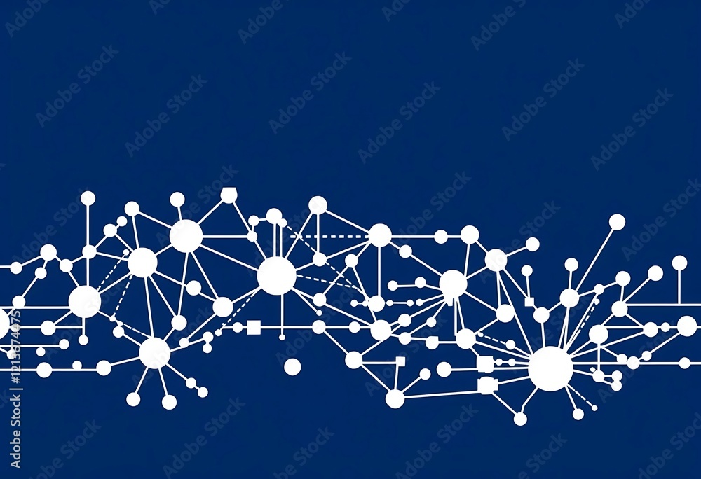 Poster Abstract Network: White Nodes and Lines on Deep Blue