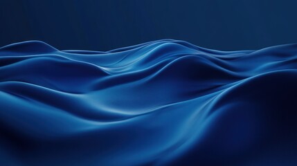 Fototapeta premium A smooth and even deep blue background with a hint of gradient, transitioning subtly from a bold navy to a brighter blue