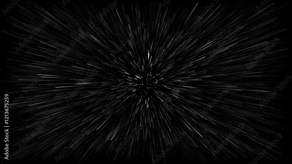 Poster abstract fractal burst. background image with light beams and rays. abstract fast zoom speed motion 