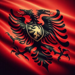 Fototapeta premium Flag of Albania
