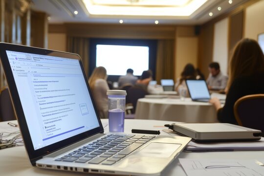 A breakout session with smaller groups discussing key topics in designated rooms, Generative AI