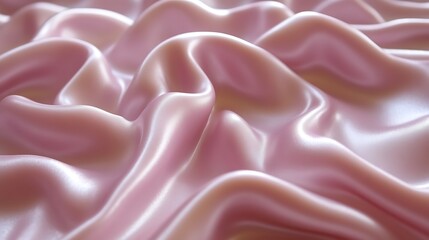 Obraz premium Soft Pink Silk Draped Fabric Showing Texture