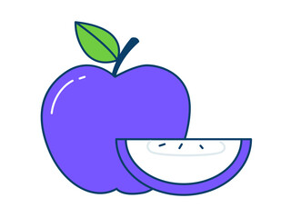 apple with a smile