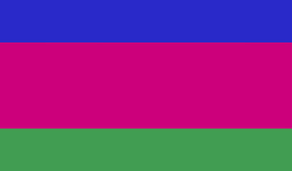 High detailed flag of Kuban Peoples Republic. National Kuban Peoples Republic flag. 3D illustration.