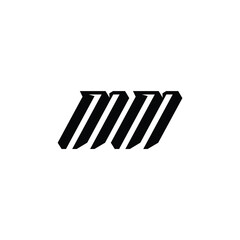 MM monogram logo design letter text name symbol monochrome logotype alphabet character simple logo