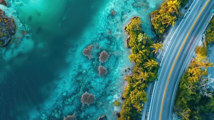 Stunning Aerial View of the Beautiful Florida Keys Landscape