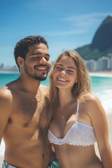 Fototapeta premium Couple on Beach