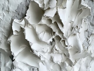 White paint on wall
