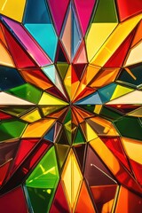 Fototapeta premium Multicolored Glass Object Close-up