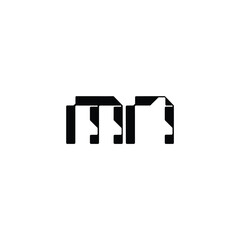 MN monogram logo design letter text name symbol monochrome logotype alphabet character simple logo