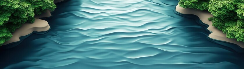 Obraz premium Technological interaction flat design top view AI integration theme water color Split-complementary color scheme