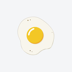 Fried egg Vector illustration of food concept