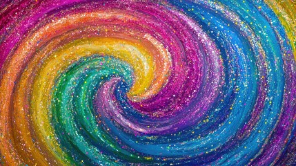Colorful Paint Swirl
