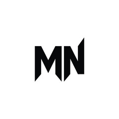 MN monogram logo design letter text name symbol monochrome logotype alphabet character simple logo