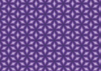 Seamless geometric pattern featuring layered purple diamond shapes in a repeating design, ideal for modern and decorative projects.