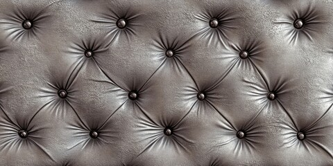 Fototapeta premium Leather Upholstered Couch Close-Up