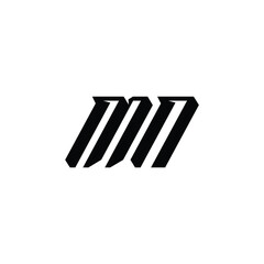 MN monogram logo design letter text name symbol monochrome logotype alphabet character simple logo