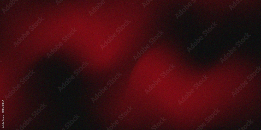 Poster Abstract Red and black gradient background featuring a subtle grainy texture. Ombre gradient Noise grain rough grungy & Matte shimmer. Pastel Red gradient foil shimmer background