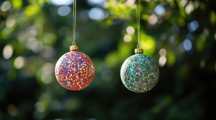 Obraz premium Tree ornaments hanging