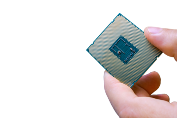 a processor that is held with your fingers.