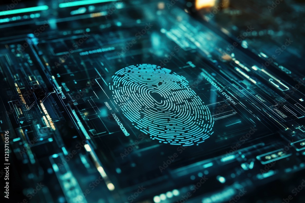 Poster digital fingerprint analysis reveals essential identity authentication tools in advanced technology