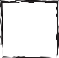 Frame square ink grunge. Design elements