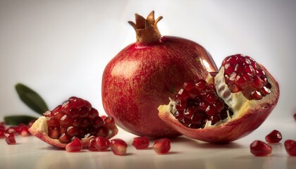 "The Jewel of the Fruit World: Pomegranate Seeds on Display"