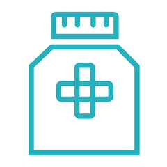 Obraz premium Medical care and healthcare icon pack