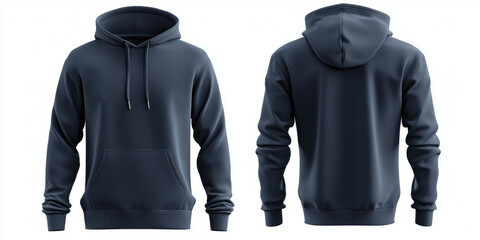 stylish dark blue hoodie featuring front pocket and comfortable fit, perfect for casual wear or outdoor activities. This versatile piece is ideal for layering