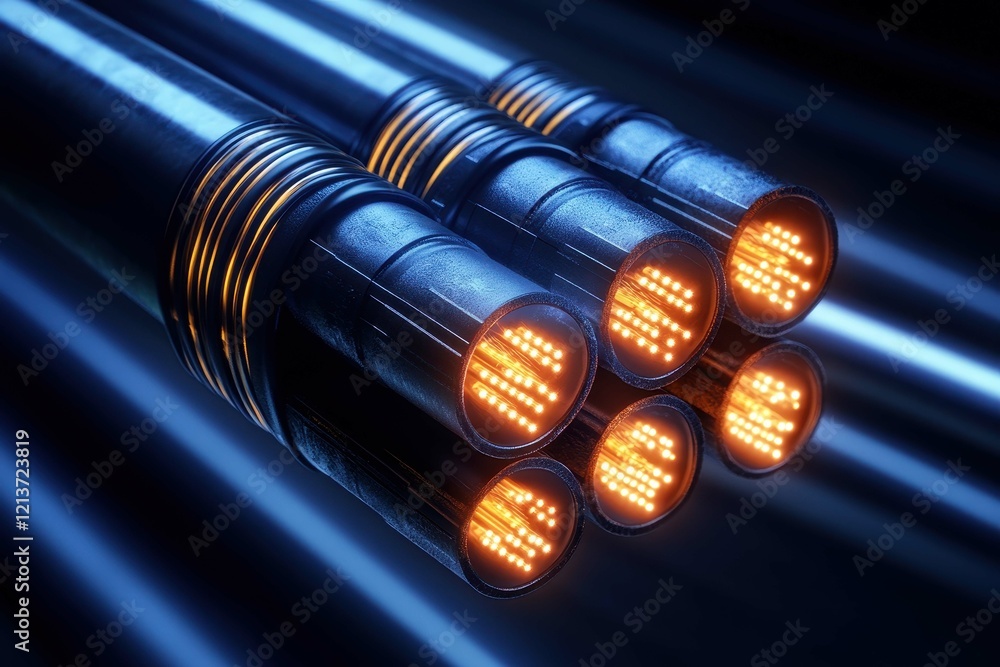 Aufkleber advanced light sources in a dark environment showcasing innovative technology in engineering design