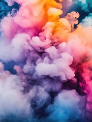 Fototapeta premium Multicolored Smoke Cloud