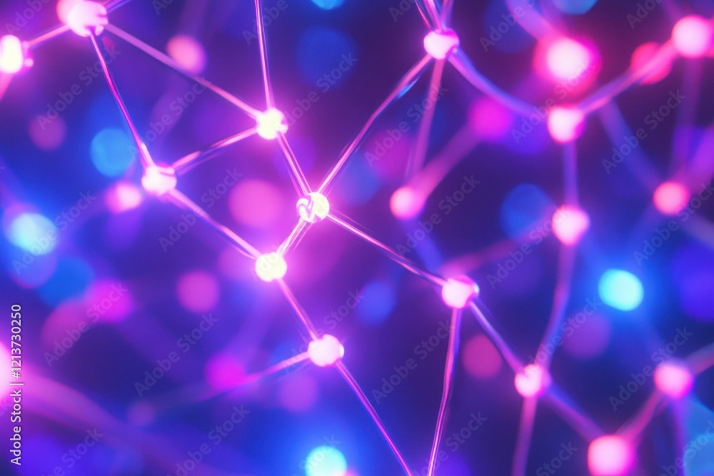 Aufkleber light patterns create a colorful abstract background in vibrant hues of blue and pink