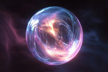 Plasma Orb: Energy Flows Vividly