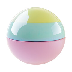 Pastel sphere, studio shot, product mockup