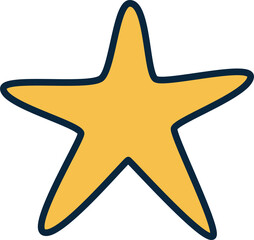 Collection of hand drawn stars. Doodle style