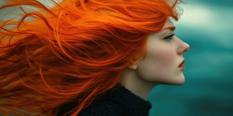 Fototapeta premium Woman with red hair