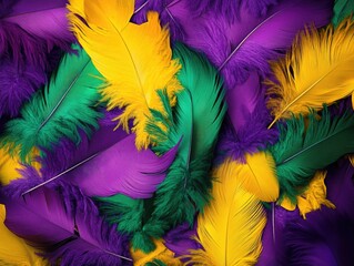 Obraz premium Feathers in various colors
