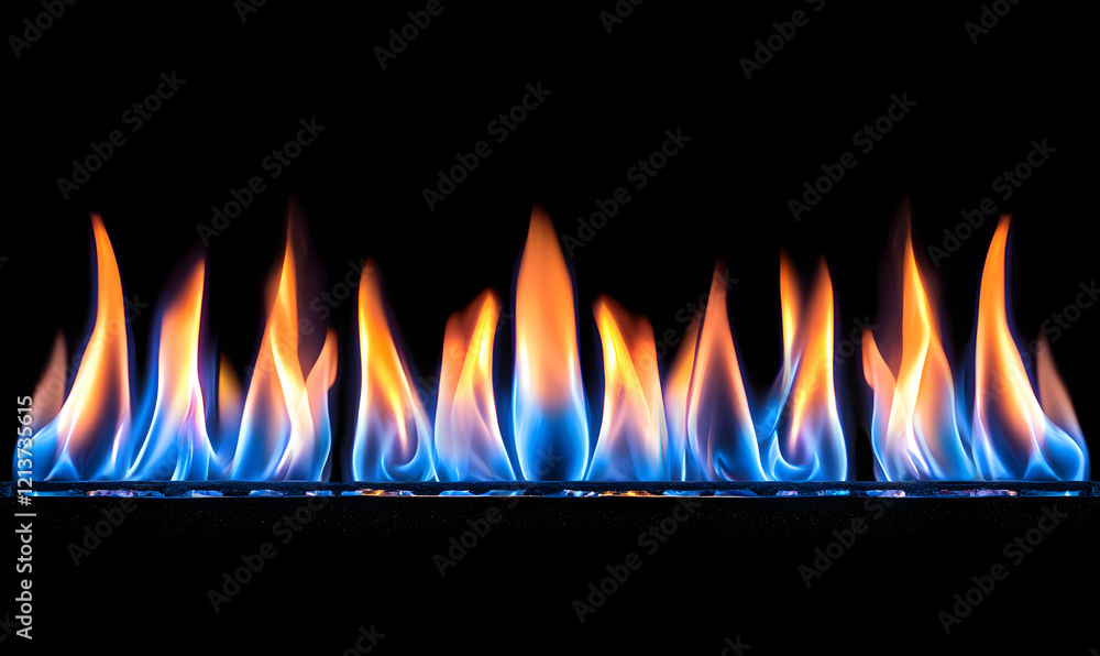Poster dancing flames display dark background high-resolution image captivating atmosphere close-up view fi